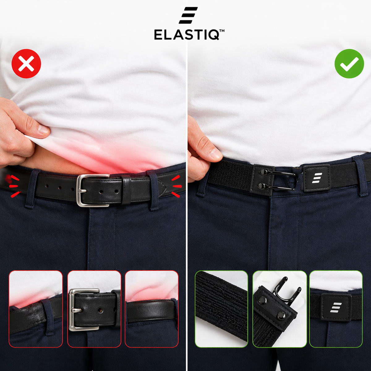 ELASTIQ™ - PACK DUO - Cinturón que se adapta a tu cuerpo