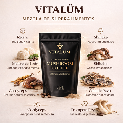 VITALÜM COFFEE con Hongos Adaptógenos