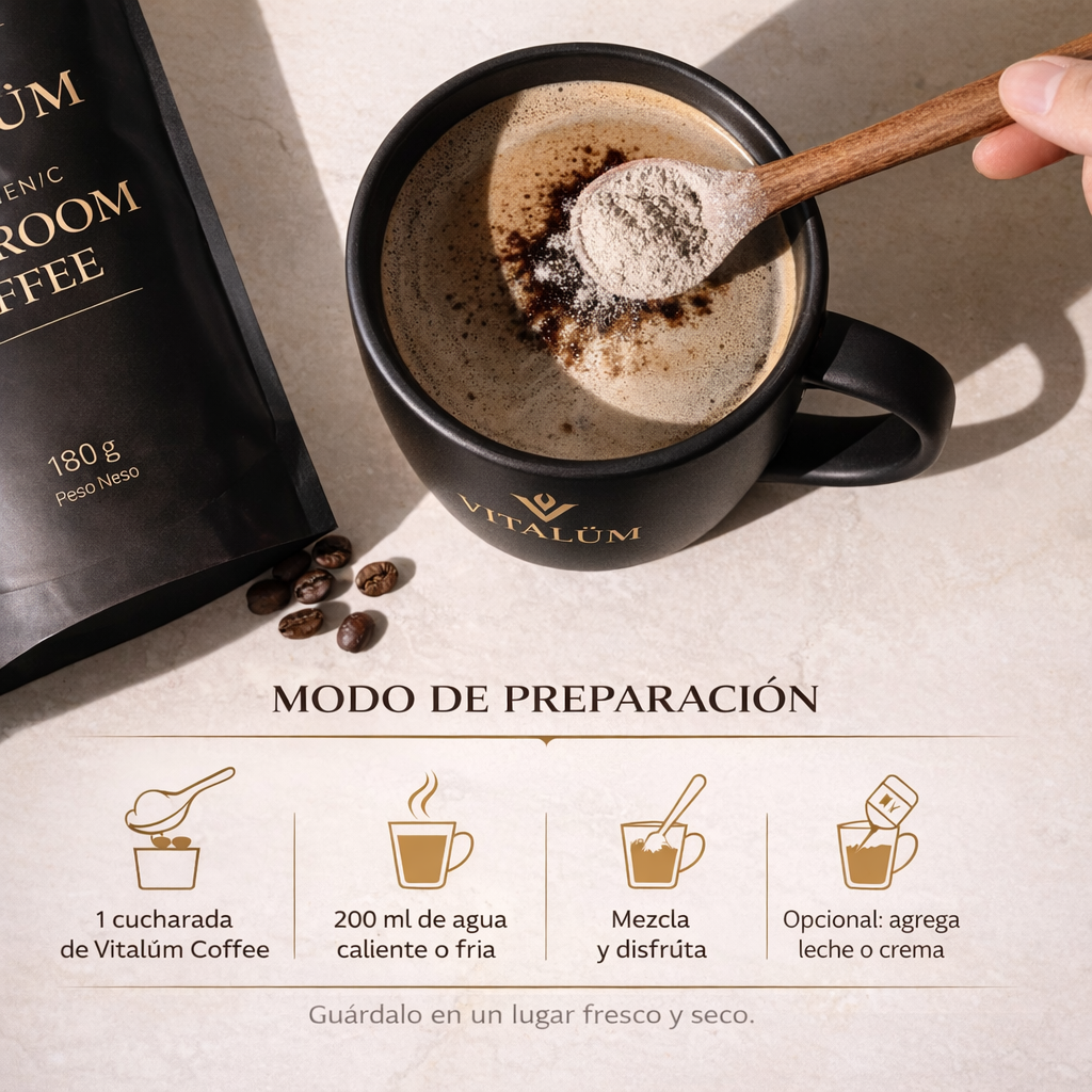 VITALÜM COFFEE con Hongos Adaptógenos