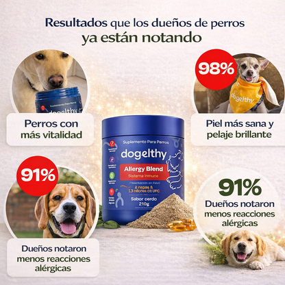 Allergy Balance™ – Suplemento Natural para Alergias y Picazón en Perros