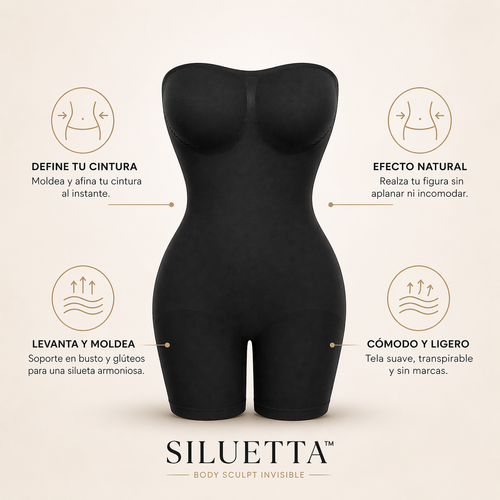SILUETTA™ Body Sculpt Invisible - Body moldeador invisible de uso diario