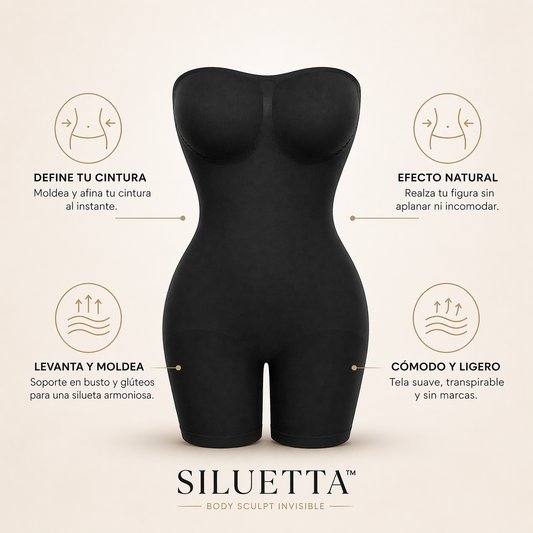 SILUETTA™ Body Sculpt Invisible - Body moldeador invisible de uso diario